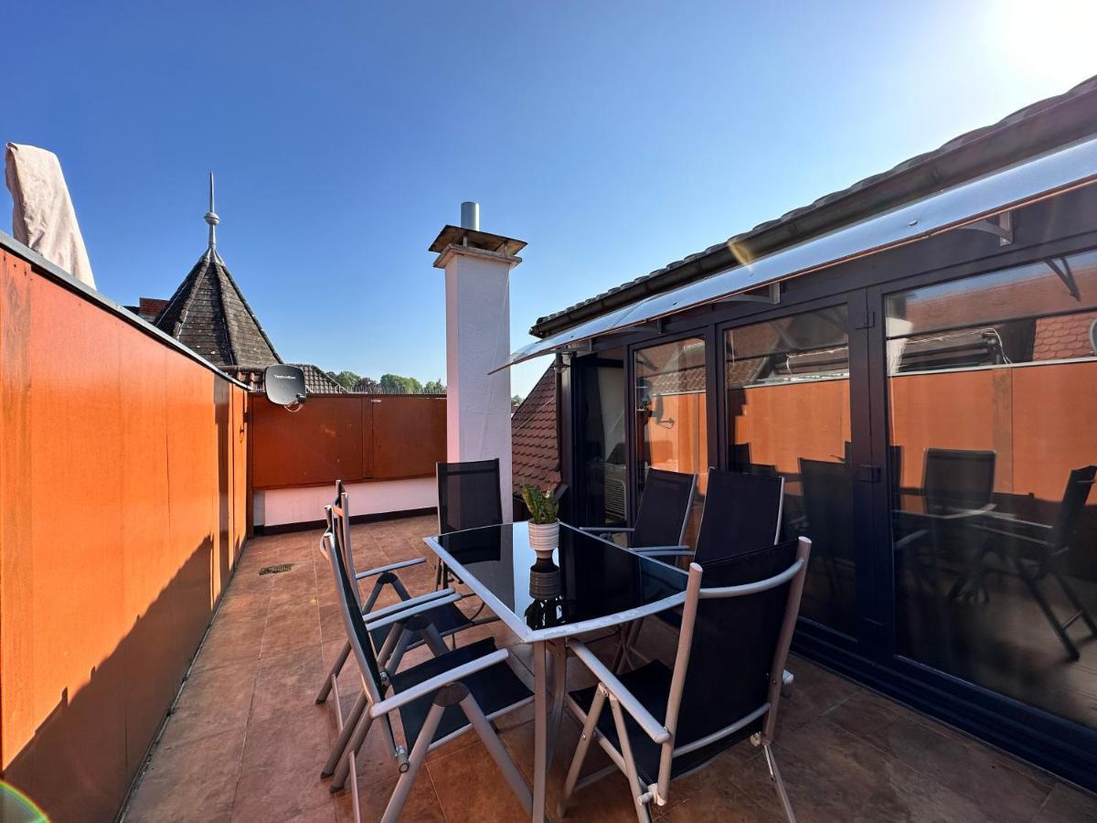 Amao-Green I 90Qm I Penthouse Maisonette Mit Rooftop I City Center I King-Size Betten Lahr  Exterior foto